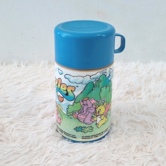 Vintage 1985 Wuzzles Aladdin Lunch Box Blue Hasbro /Disney with Thermos & Lid - Picture 11 of 11